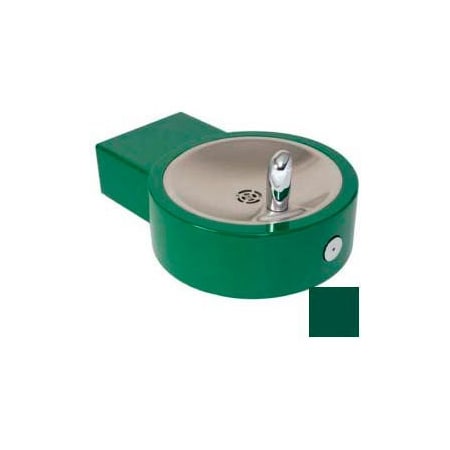 Acorn Controls Murdock Barrier Free, Round Steel Fountain, Lead Free Stainless Steel Bubbler, Green GRC75